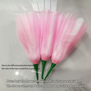 TEMU 3개 대형 인조 꽃/꽃대 받침대 4pcs 세트 - 우아한 보라색, 흰색, 분홍색, 빨간색, 복숭아색 및 플로럴 부케, 사실적인 꽃잎 질감, 튼튼한 원단, 결혼식, 발렌타인데이, 어버이날, 크리스마스, 웨딩 장식에 적합