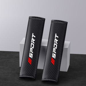 TEMU 2개 탄소 섬유 텍스처 차량 안전 벨트 어깨 패드 커버 - 스타일리시 스포트 디자인, 사계절용 범용 차량 안전 벨트 어깨 패드, 간편한 설치, 편안한 운전 경험