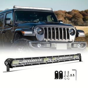 TEMU 초고휘도 슬림 조명, 11인치 21인치 LED 라이트 바 - 12V 24V LED 화이트 라이트 바, ATV, SUV, UTV 주행용 LED 작업등, 4x4 ATV SUV 보트