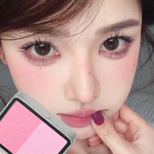 TEMU 투톤 블러셔 블러셔·쉐딩·아이섀도로 활용 가능 혈색 UP