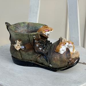 TEMU 1개 봄 여름 레진 동물 모양 장식 화분, 야외 정원 다육이 화분, 토끼 신발 모양 꽃병, 작은 식물 및 다육이에게 적합, 어버이날 선물, 원예 선물, 홈 데코