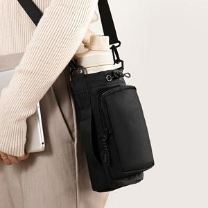 TEMU 야외용 물병 가방, 외출용 캐주얼 휴대용 크로스바디 컵 파우치