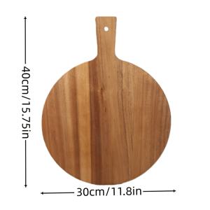 TEMU 1개 나무 피자 주걱 손잡이 포함 | 다용도 주방 도마, 발렌타인데이, 어버이날 및 기타 특별한 날 파트너를 위한 이상적인 선물