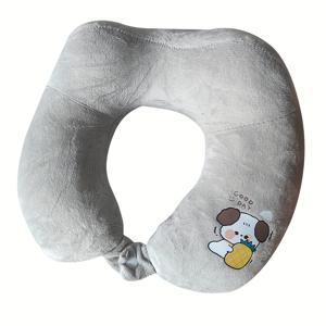 TEMU 목 베개 U자형 목 경추 베개 만화 낮잠 베개 PP 귀여운 U자형 베개 여행 낮잠 베개 목 베개