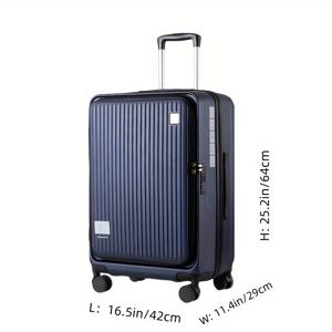 TEMU PC+ABS 확장형 여행 가방, TSA 잠금 장치가 있는 전면 개방형 뚜껑, 휴대용 하드쉘 경량 스피너