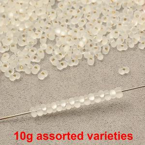TEMU 0.4cm(약 340개입) 10G 랜덤 컬러 참 MGB 은색 라인 피넛 비즈 팔찌 목걸이 귀걸이 스페이서, 주얼리 제작, 재봉, 여성 스타일 커플 팔찌, 휴대폰 체인, 핸드메이드 용품