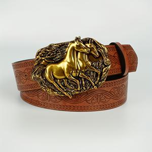 TEMU 3.8Cm 폭 웨스턴 스타일 데님 레트로 벨트, 패셔너블 캐주얼 벨트, 레트로 프린트 벨트, 클래식 장식 벨트, 데일리 출퇴근 대학생 스타일 청바지 셔츠 벨트