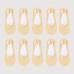 TEMU 여름 보트 양말 10켤레 - 얇은 투명 양말, 미끄럼 방지 디자인, 통기성 좋은 로우컷 양말, 다양한 색상의 여성에게 적합