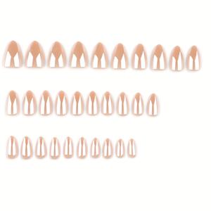 TEMU 30개 코팅된 눈부신 누드 색상 솔리드 인조 손톱, 짧은 아몬드 모양 프레스온 네일, 달콤하고 멋진 풀 커버 인조 손톱, 여성 및 : 프레스온 인조 손톱에 적합