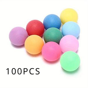 TEMU 100개 탁구공, 40mm - 튼튼한 PVC 재질, 재미있는 놀이와 경쟁적인 플레이에 적합