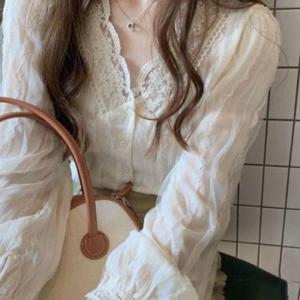 TEMU SunburstWonder 봄신상 여성용 부드럽고 세련된 스위트 블라우스