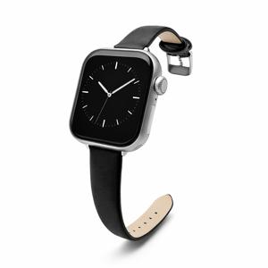 TEMU Apple Watch 49mm, 45mm, 41mm 시리즈 10, 9, 8, Ultra 2, 1용 고급 수입 가죽 스트랩 (여성 비즈니스 출퇴근용), 간편한 바늘 없는 수제 스트랩, 독특한 미학, 생일, 크리스마스, 기념일 선물 (아내, )