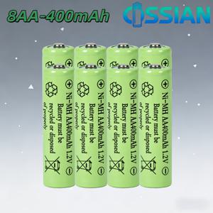 TEMU AA 니켈수소 충전식 배터리 1.2V 400mAh, 리모컨 시계 장난감 손전등용, 사전 충전, 낮은 자가 방전