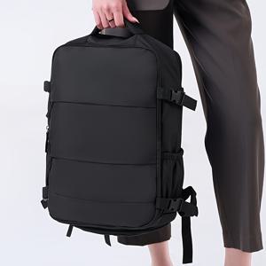 TEMU 6가지 색상으로 제공되는 이 여성용 백팩은 넉넉한 공간을 갖춘 트래블 백으로, 용량 확장 기능이 있습니다. 단색 비즈니스 주말 가방으로, 신발 수납 공간, 조절 가능한 어깨 스트랩, 개방형 디자인을 특징으로 합니다.