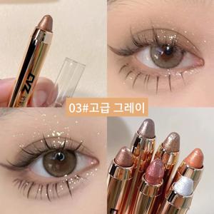 TEMU 샤이닝 펄 섀도우 스틱 아이쉐도우 모노 아이섀도우 단색 글리터 아이섀도우애교살 하이라이터 펜슬 글리터 아이섀도우 스틱 방수 지속력 눈밑 볼륨 연출