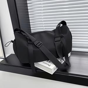 TEMU 남성용 크로스바디 백, 캐주얼 숄더백, 다용도 출퇴근 가방, 고급스러운 느낌, 대용량 스포츠 메신저백