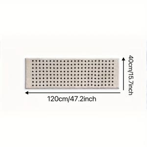 TEMU 모조 캐시미어 1250G, 일본 스타일 침실 침대 옆 러그, 크림색 바람에 부드럽게 푹신한 발 매트, 침실, 옷장, 주방, 욕실 및 기타 가정 장면에 적합