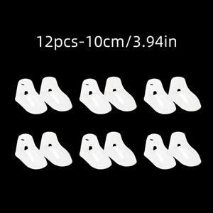 TEMU 투명 플라스틱 발 디스플레이 쇼케이스 신발 트리 부티 & 양말 8cm/9cm/10cm/11cm/12cm 12개 세트
