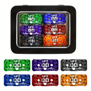 TEMU 6개 세트 라이프 카운터 건강 추적기 이 위대한 매직 미팅 게임 액세서리 테이블탑 RPG D&D CCG TCG 보드 게임용, 정교하고 컴팩트한 카운터 데스크탑 게임에 적합