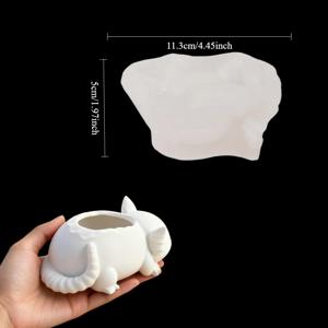 TEMU 레진 실리콘 몰드 - 살라맨더 컨테이너 실리콘 몰드, 쉬운 탈형, 재사용 가능 DIY 왁스/레진/석고 공예, 다육이 화분 & 캔들 워머, 성인용 홈 데코