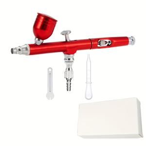 TEMU 0.3mm 듀얼 액션 중력 에어브러시 펜 - 케이크 데코, 네일 아트, 미용 & 모델 페인팅용 메탈 수동 페인트 스프레이 - 정밀 제어, 인체공학적 디자인, 다양한 색상 옵션 (레드, 블루, 블랙, 골든) - 취미 애호가 & 전문가에게 적합