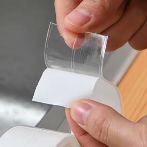 TEMU 2롤 실리콘 주방 및 욕실 테이프, 주방 조인트 실링 스트립, 투명 스트립, 욕실 화장실 틈새 코너 라인 스티커 테이프, 싱크대 틈새에 적합, 내구성 있는 소재, 가정 및 식당에 이상적