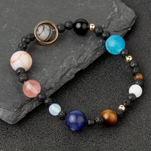 TEMU 1개 빈티지 태양계 디자인 비즈 천연석 팔찌, 별자리 행성 보호자 비즈 스트링, (랜덤 스톤 색상), 모든 행사용 선물. 주요 재료는 천연석이며, 전기 불필요, 적합