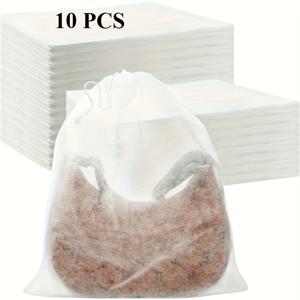 TEMU 10/20개, 방진 신발 보관백 | 55cmx55cm 두꺼운 부직포 신발 커버, 끈 없는 평면 입구 디자인, 홈 & 옷장 정리용