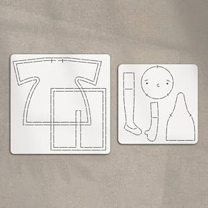 TEMU 수제 DIY 패턴 추적 패치워크 टेम्플릿 세트 2개, DIY 스위트걸 PET 재봉틀 패턴 टेม्플릿 재봉 가이드 (플로럴 스커트 & 리본 디테일 포함), 공예품 & 홈 데코용 부드러운 재봉틀 템플릿 재봉틀 액세서리