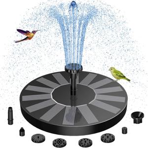 TEMU 고품질 1W-1.5W 태양광 분수대, 새 목욕탕용, 물 분수, 태양광 연못 통기기, 태양광 수조 분수, 태양광 워터 펌프는 정원, 테라스, 초원 파티 장식에 매우 적합하며 아름다운 배경을 더해줍니다