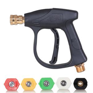TEMU 고압 세차총 5개 노즐 포함 - 1/4인치 퀵 커넥트, M22 수나사 14mm 구멍, 자동차 표면 세척 및 고압 세척 작업용 고압세척기에 적합