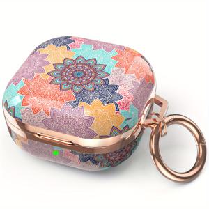 TEMU 삼성 갤럭시 버즈 프로/라이브/2/2 프로/FE용 보호 케이스 - PC 하드 쉘 커버, 다양한 색상 선택 가능
