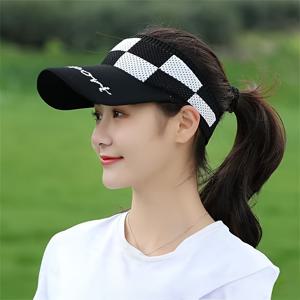 TEMU 여성용 러닝 캡, 여름 모자, 새로운 오픈탑 마라톤 야구 모자, 아웃도어 캐주얼 썬햇