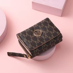 TEMU 여성용 PU 지갑, 동전 주머니 및 카드 홀더 포함 - 현금/카드용 삼つ折り 컴팩트 숏 케이스, 스냅 버튼 잠금, 멀티 카드 및 지퍼 동전 주머니, 데일리용 레트로 지갑 (/누드////)