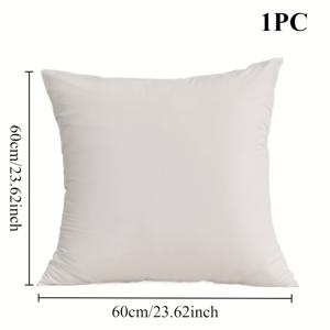 TEMU 23.6''X23.6'' 및 ''X'' 오버사이즈 베개 속통 1개, 크리스프 화이트, 폴리에스터 충전재, 초극세사, 사계절용, 피부 친화적 통기성 커버, 호텔 품질, 소파/침대/사무실 지지
