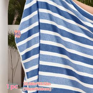 TEMU 1개 초극세사 목욕 타월, 극세사 비치 타월, 70cm x 140cm, 250G/M2, 가벼운 속건성 타월, 부드럽고 빠른 건조, 수영, 여행, 캠핑, 크루즈 필수품 - 완벽한 크리스마스 선물, 파티 답례품