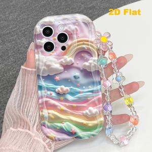 TEMU 휴대폰 케이스 - 트렌디한 프린트 휴대폰 케이스 (스트랩 포함), 귀여운 스타일, iPhone 모델 16, 15, 14, 13, 12, 11 Pro Max, Plus XS, XR, X, 8, 7 및 Samsung A/S 모델과 호환