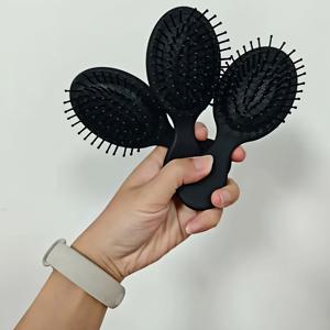 TEMU 3개입 휴대용 에어 쿠션 빗, 머리 피부 마사지 기능 - 긴 헤어에 적합, 매트 텍스처 손잡이, 플라스틱 재질, 미니 여행용 빗, 가방에 쉽게 넣을 수 있음, 두피를 부드럽게 관리, 손상 없이 매끄럽게 관리