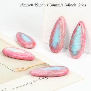 TEMU 2개 세트 TEOWAKI 천연석 비즈 - 15mm 물방울 펜던트 비즈, 다색 천연석 물방울 드롭, DIY 주얼리 만들기, 목걸이, 팔찌, 귀걸이 액세서리 - 여성 선물 (마노, 벽옥)