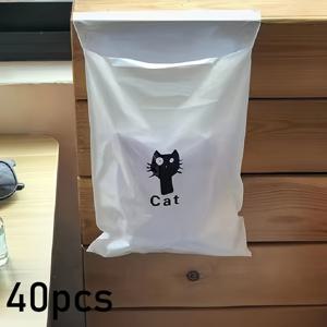 TEMU 반려동물 프린트 귀여운 디자인, 잔여물 없는 심리스 접착 스티커, 학생용 책상, 기숙사, 사무실 책상, 차량용 테이블, 주방 모서리용 접착식 청소 봉투