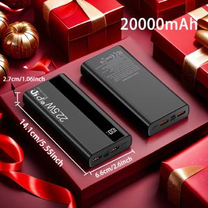 TEMU & 하이 뷰티 22.5W 초고속 충전 보조 배터리, 10000-20000mAh 대용량 경량 휴대용 멀티 비즈니스 학생 야외 완벽 호환 범용 모바일 보조 배터리|보조배터리20000
