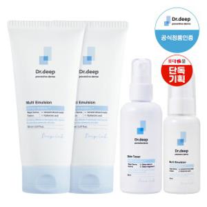 [롯데단독빠른배송] 닥터딥 멀티에멀젼 150ml 2개 + 멀티에멀젼 50ml + 스킨토너 80ml