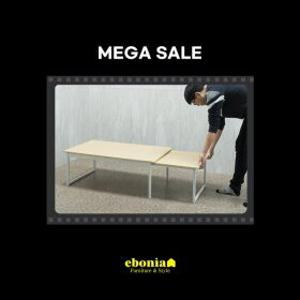 [50% OFF] 10조 한정행사익스텐션 철재 티테이블 (늘릴수 있는 확장형테이블/거실테이블/소파테이블/좌탁)