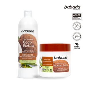[바바리아] 코코넛 비오틴 샴푸 700m+헤어팩 400ml 2종 세트