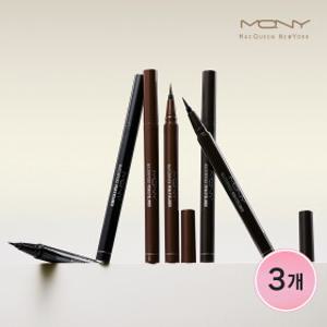 [1+1+1] 워터프루프 붓펜 브러쉬 아이라이너 /슬림 샤프 타투 3컬러 0.6g