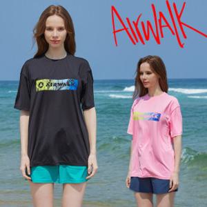에어워크서프 여성래쉬가드세트 2피스 반팔티 보드숏 YAWe5072 eYAWe5119