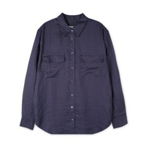 스크래치_이큅먼트 여성 린넨 네이비 셔츠 Q1050 E035 PEACOAT(115007)