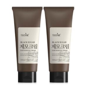 터치미 블랙슈가 초간단 셀프 제모크림 대용량 200ml 2개 (셀프제모 왁싱크림)