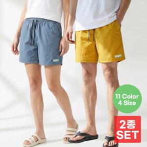 [파라고나] 1+1 남여공용 여름 말리부 패치 나일론 반바지 11종 B24P209