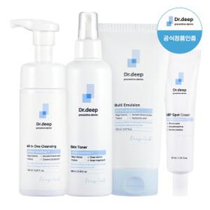 [닥터딥] 요철풀세트(멀티에멀젼+토너+클렌징폼+스팟크림)